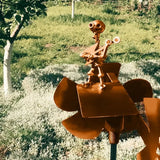 Metall-Windrad 'Rockband' – Einzigartige Bewegte Gartendeko für Stil und Charakter