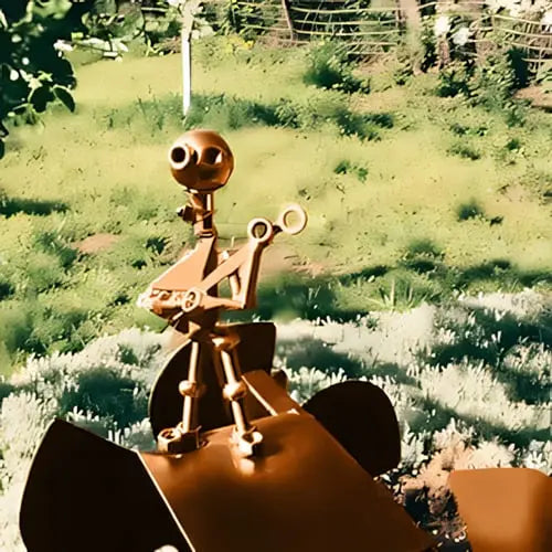 Metall-Windrad 'Rockband' – Einzigartige Bewegte Gartendeko für Stil und Charakter