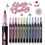 Metallic Marker Set - Create Stunning Effects on Any Surface | Versatile Art Supplies for Crafting & DIY Projects