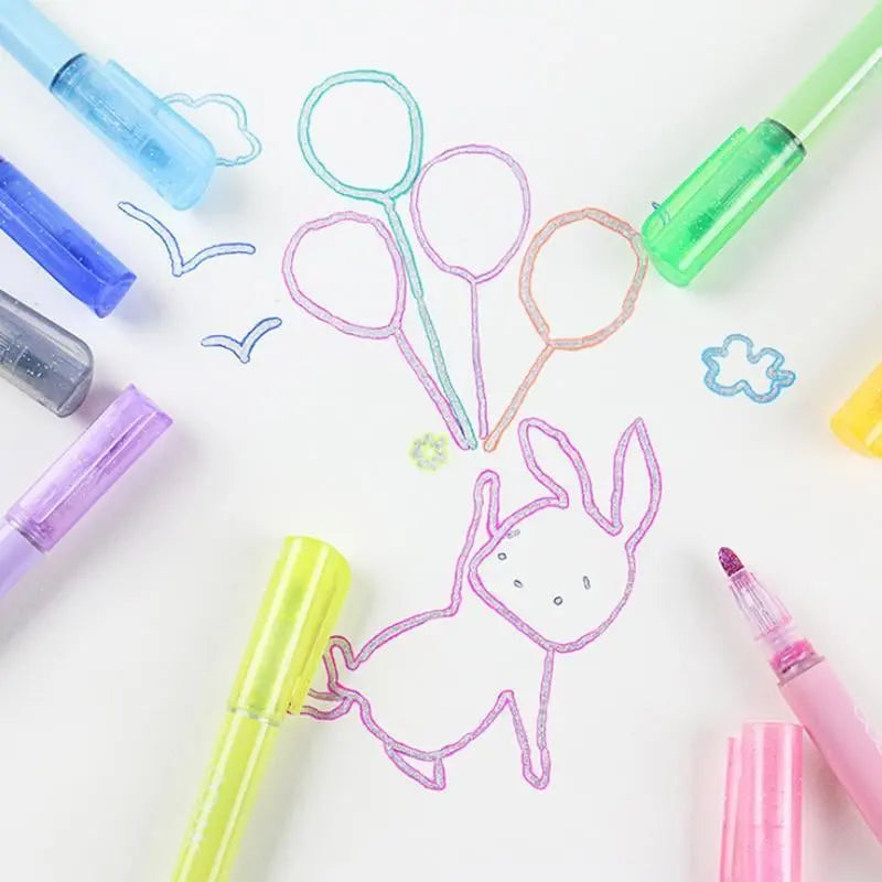 Metallic Marker Pens – 12-Pack, Non-Toxic Xylene-Free Ink & Multi-Surface