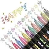 Metallic Marker Pens – 12-Pack, Non-Toxic Xylene-Free Ink & Multi-Surface