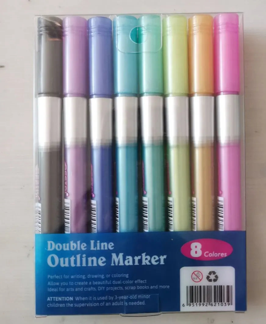 Metallic Marker Pens – 12-Pack, Non-Toxic Xylene-Free Ink & Multi-Surface