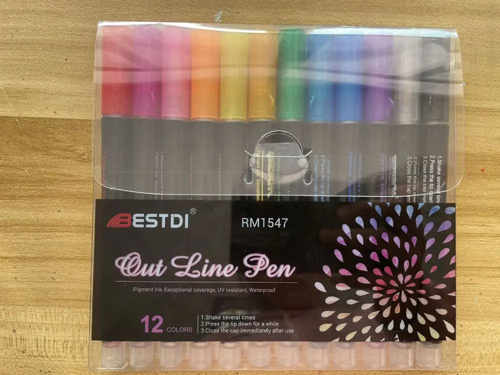 Metallic Marker Pens – 12-Pack, Non-Toxic Xylene-Free Ink & Multi-Surface