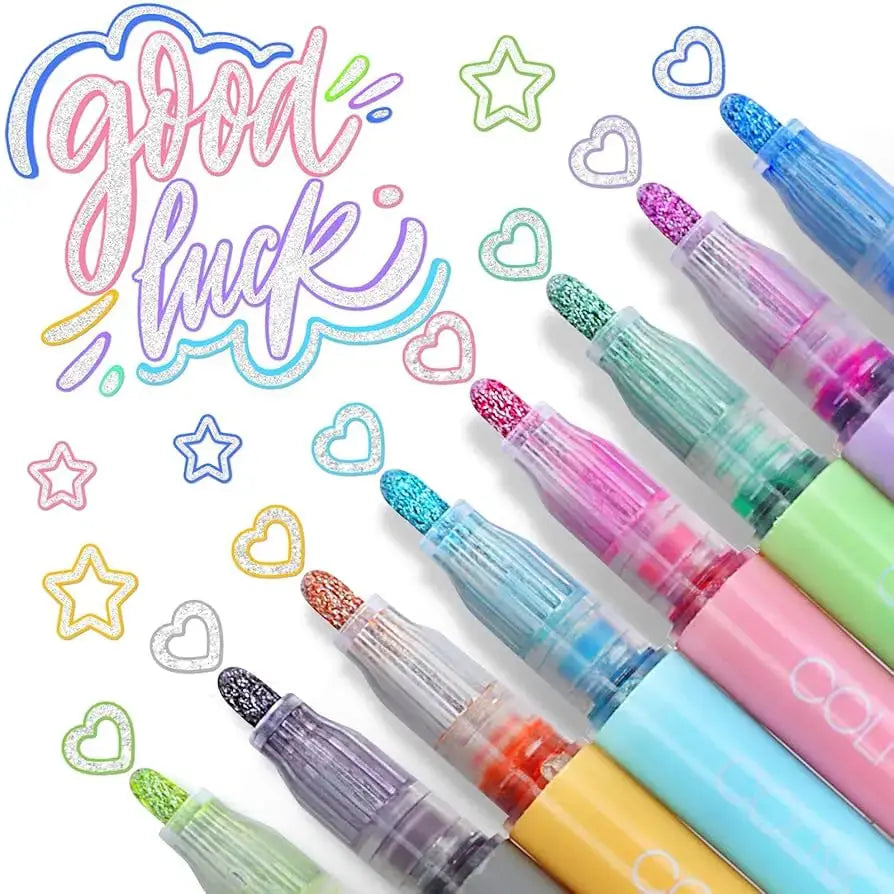 Metallic Marker Pens – 12-Pack, Non-Toxic Xylene-Free Ink & Multi-Surface