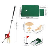 Indoor Mini Golf Set – Golfer Figure, Foldable Putting Mat & Complete Accessories