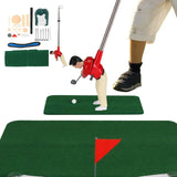 Indoor Mini Golf Set – Golfer Figure, Foldable Putting Mat & Complete Accessories