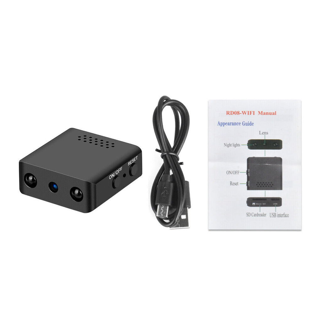 Mini WiFi Security Camera – 1080P HD Video, Night Vision & Built-In Audio
