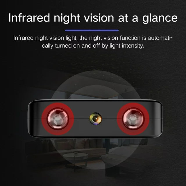 Mini WiFi Security Camera – 1080P HD Video, Night Vision & Built-In Audio