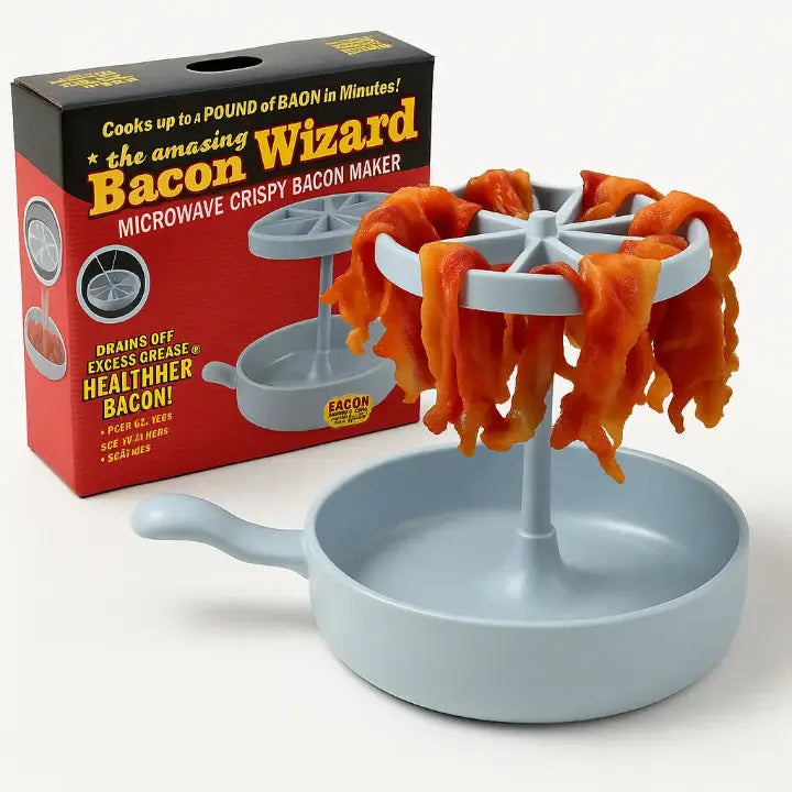Microwave Bacon Maker - Quick & Easy Bacon Cooker for Perfect Crispy Strips
