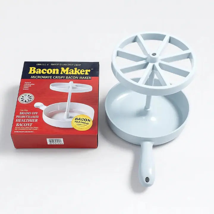 Microwave Bacon Maker - Quick & Easy Bacon Cooker for Perfect Crispy Strips