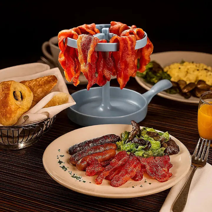 Microwave Bacon Maker - Quick & Easy Bacon Cooker for Perfect Crispy Strips