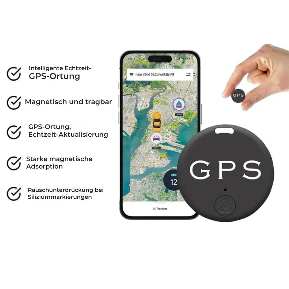 Mini GPS Tracker – Real-Time Tracking, Magnetic Mount & Global GSM/GPS