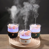 Salt Crystal Aroma Diffuser – 160ml Tank, 6 LED Colors & Ultrasonic Whisper-Quiet