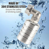 Kalsten | Mini Float Valve | Automatic Water Level Control | Stainless Steel | 10–150 PSI | Compact