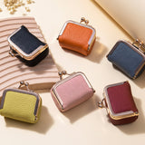 Mini Jewelry Box Genuine Leather Organizer Gold Clasp Travel