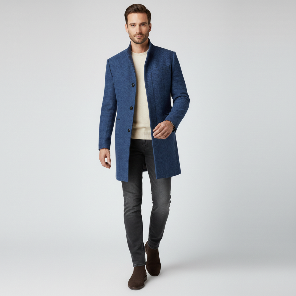Hugo - Minimalist Single-Breasted Coat - 9