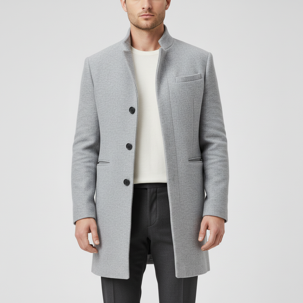 Hugo - Minimalist Single-Breasted Coat - 10