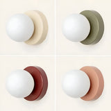 Wall Light Glass Globe Indoor Sconce Round Mount Lamp