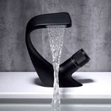 Waterfall Basin Faucet – Solid Brass, Single-Lever Control & Ceramic Cartridge
