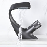 Waterfall Basin Faucet – Solid Brass, Single-Lever Control & Ceramic Cartridge