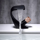 Waterfall Basin Faucet – Solid Brass, Single-Lever Control & Ceramic Cartridge
