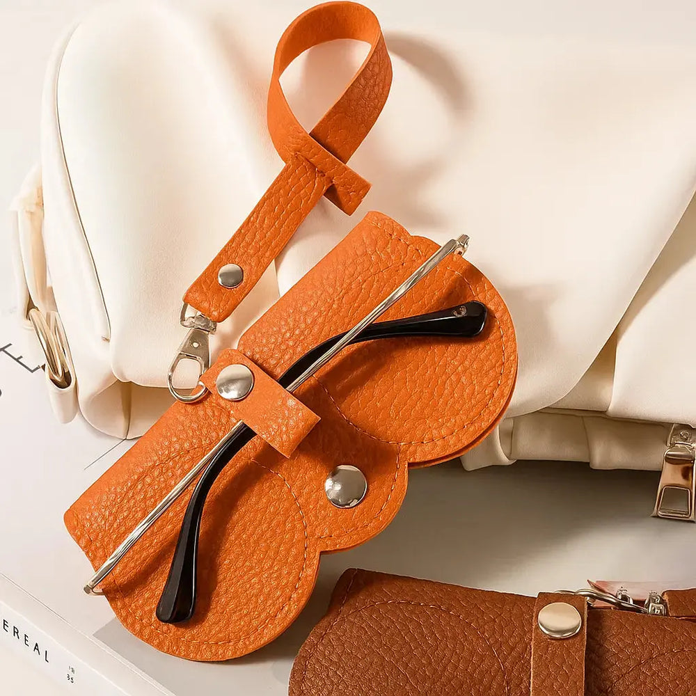 Elegantes Leder-Brillenetui – Ideal für Sonnenbrillen, Lesebrillen & XL-Modelle – Perfekter Schutz & Stil