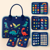 Toy Sensory Montessori Activity Board Travel Case