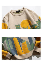 Enhanced Product Title: **Toni™ Katzen Crew Pullover für Damen – Stylischer und Bequemer Pullover mit Katzenmotiv**

This title includes keywords that potential customers might search for, such as "Damen" (women), "stylisch" (stylish), and "bequem" (comfo