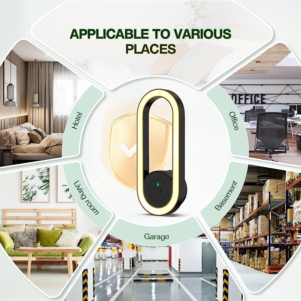Ultrasonic Mosquito Repeller – 360° Coverage, Silent & Up to 1,600m² Range