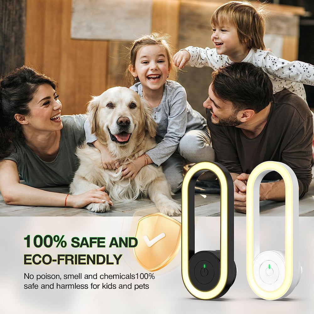 Ultrasonic Mosquito Repeller – 360° Coverage, Silent & Up to 1,600m² Range