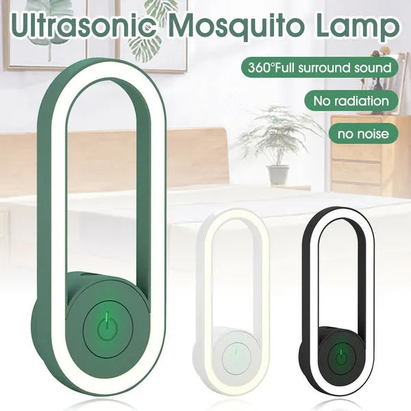 Ultrasonic Mosquito Repeller – 360° Coverage, Silent & Up to 1,600m² Range