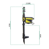 Kalsten | Motion Activated Deer Repellent Sprinkler - Solar Powered Animal Deterrent for Gardens & Lawns