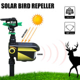 Kalsten | Motion Activated Deer Repellent Sprinkler - Solar Powered Animal Deterrent for Gardens & Lawns