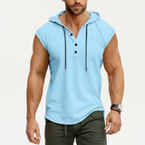 AeroVibe Sleeveless Henley Tank Top