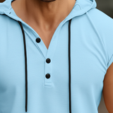 AeroVibe Sleeveless Henley Tank Top