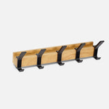 Enhanced Product Title: "Wandgarderobe aus Holz und Metall mit 5 Doppelhaken – Stilvolle Aufbewahrungslösung für Flur und Eingangsbereich" 

This title includes relevant keywords while providing additional context to attract potential buyers.