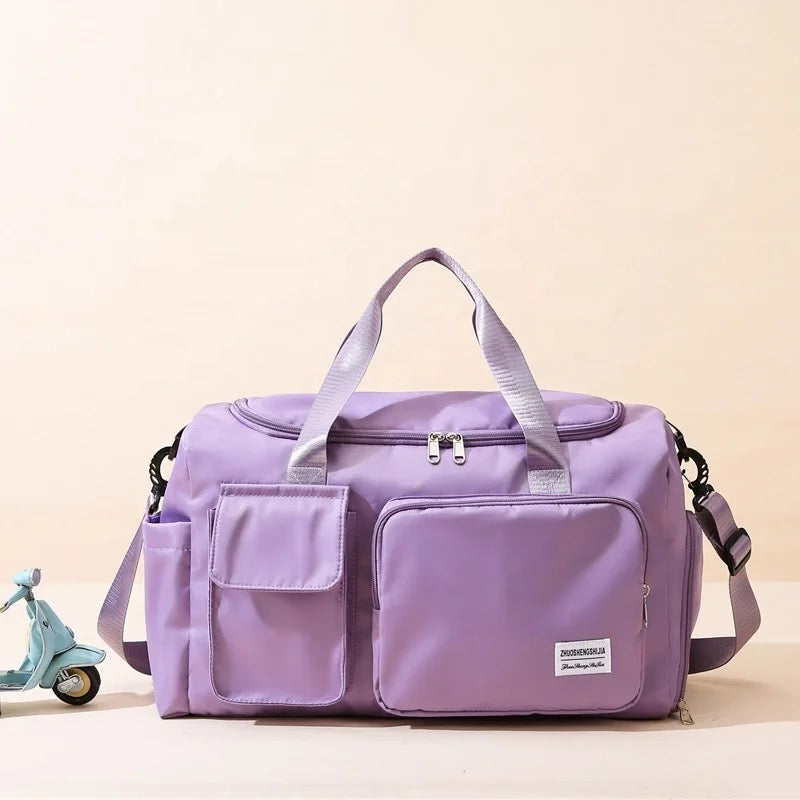 BowLift | Multi-Pocket Travel Bag, Sports and Gym Duffle with Separate Shoe Compartment