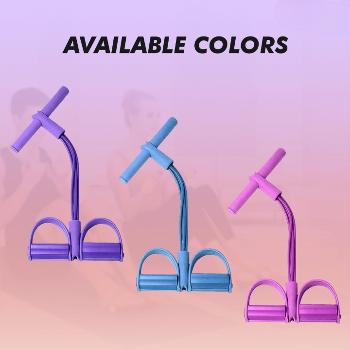 Full-Body Resistance Trainer – Latex Bands, Non-Slip Foot Pedals, Portable Home Gym