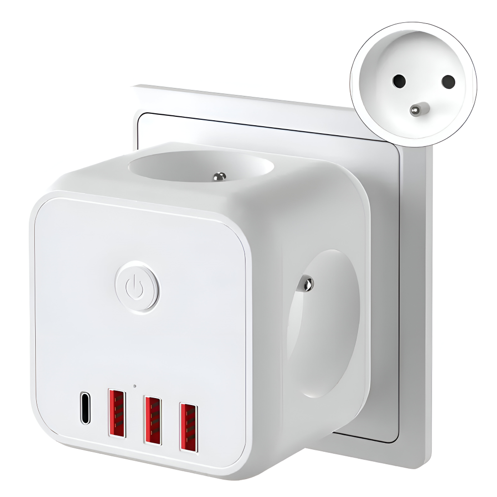 Optimized Product Title: **7-in-1 Würfel-Steckdosenleiste mit USB & Type-C – Multifunktionale Ladestation für Zuhause und Büro**  

This title includes relevant keywords while maintaining clarity and appeal for potential customers.