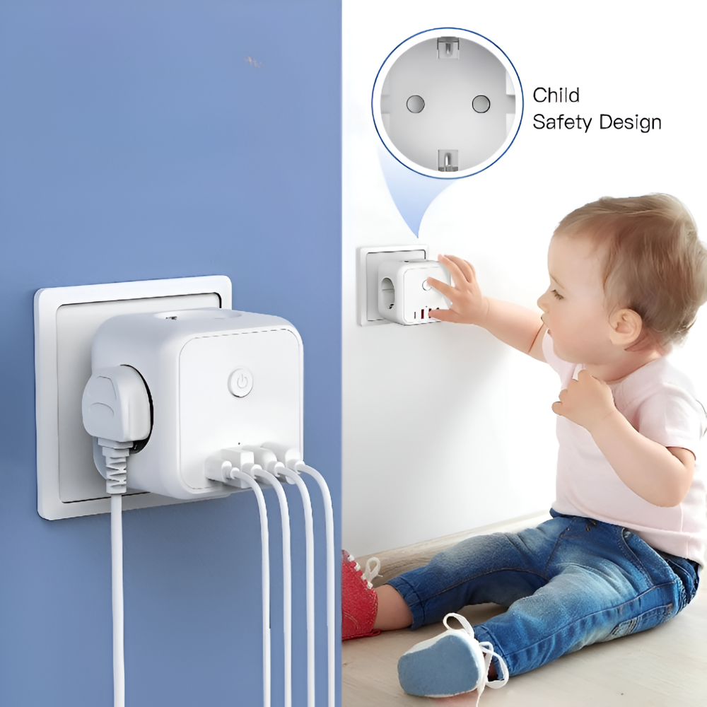 Optimized Product Title: **7-in-1 Würfel-Steckdosenleiste mit USB & Type-C – Multifunktionale Ladestation für Zuhause und Büro**  

This title includes relevant keywords while maintaining clarity and appeal for potential customers.