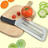 Multifunctional Vegetable Cutter – Stainless Steel Blade, Non-Slip Handle & Slicer Chopper