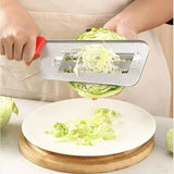 Multifunctional Vegetable Cutter – Stainless Steel Blade, Non-Slip Handle & Slicer Chopper