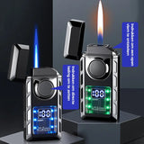 Dual-Flame Electric Lighter – USB-C Rechargeable, LED Display & Zinc Alloy