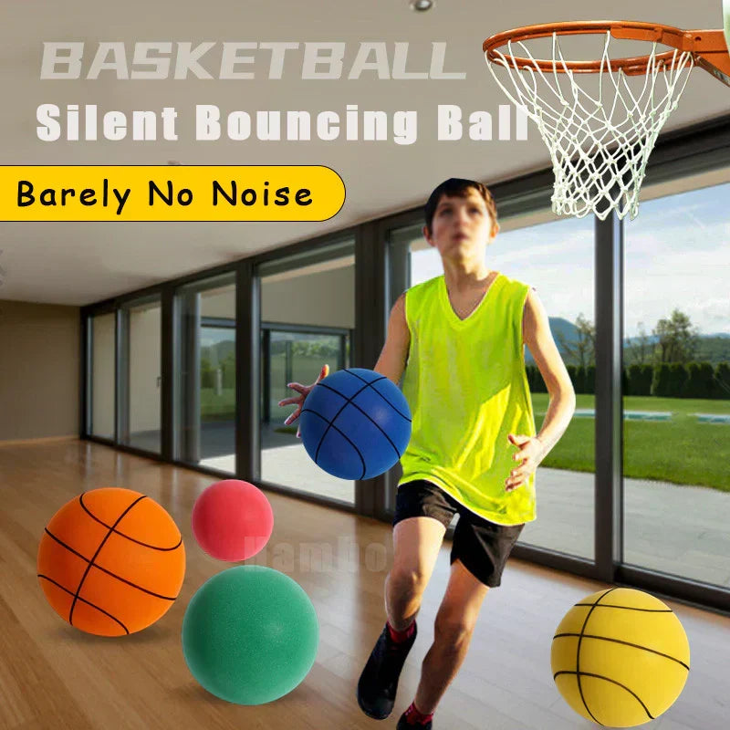 SilentBounce silent basketball used indoors