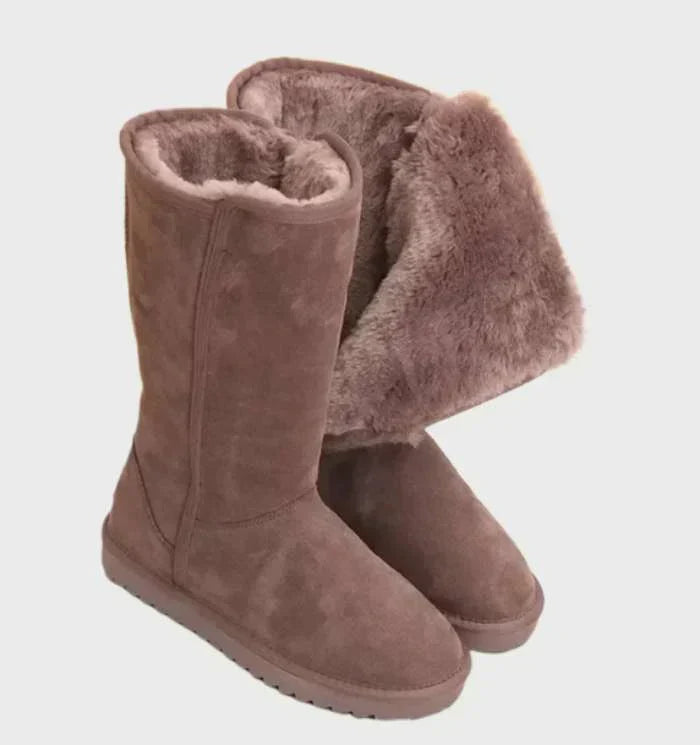 Sofia Suede Shearling-Lined Women's Boots
