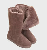 Sofia Suede Shearling-Lined Women's Boots