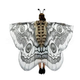 Gray Moth Wing Costume Cape