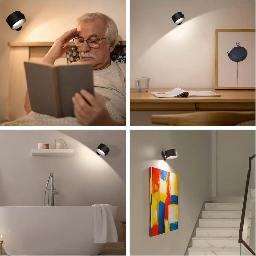 Optimized Product Title: **Wiederaufladbare LED-Wandleuchte mit drehbarem Kopf – Energiesparende, dimmbare Wandlampe für Innen- und Außenbereich** 

This title includes additional keywords that can help improve visibility in Google Shopping searches while