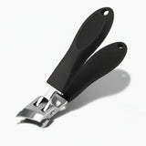 Nail Clippers Wide Jaw Stainless Steel Anti Splash Catcher