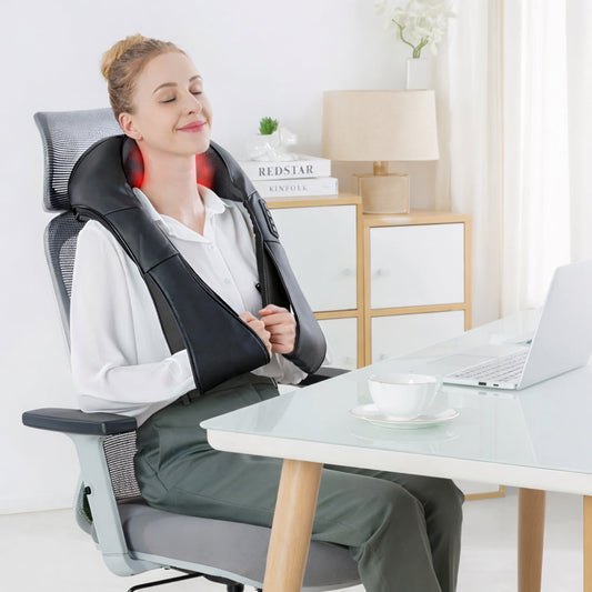 Shiatsu Neck Massager – Electric Heat Function, Home & Car Use